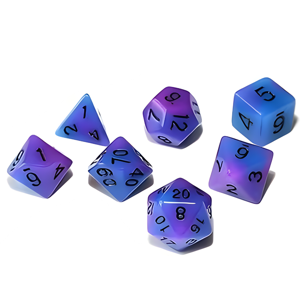 Dice set "Glowing in the Darkness"