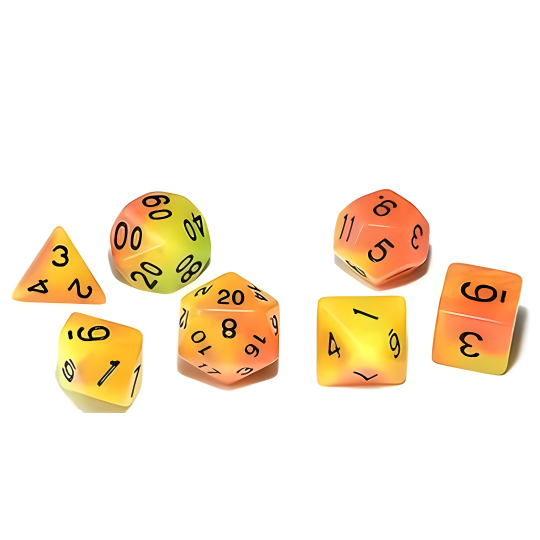 Dice set "Glowing in the Darkness"