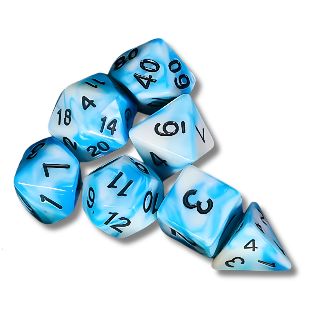 Dice set "Frozen Tears"