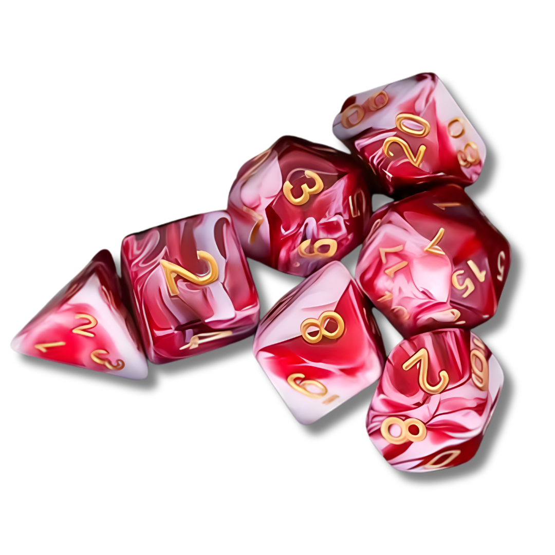 Dice set "Vampire Candy"