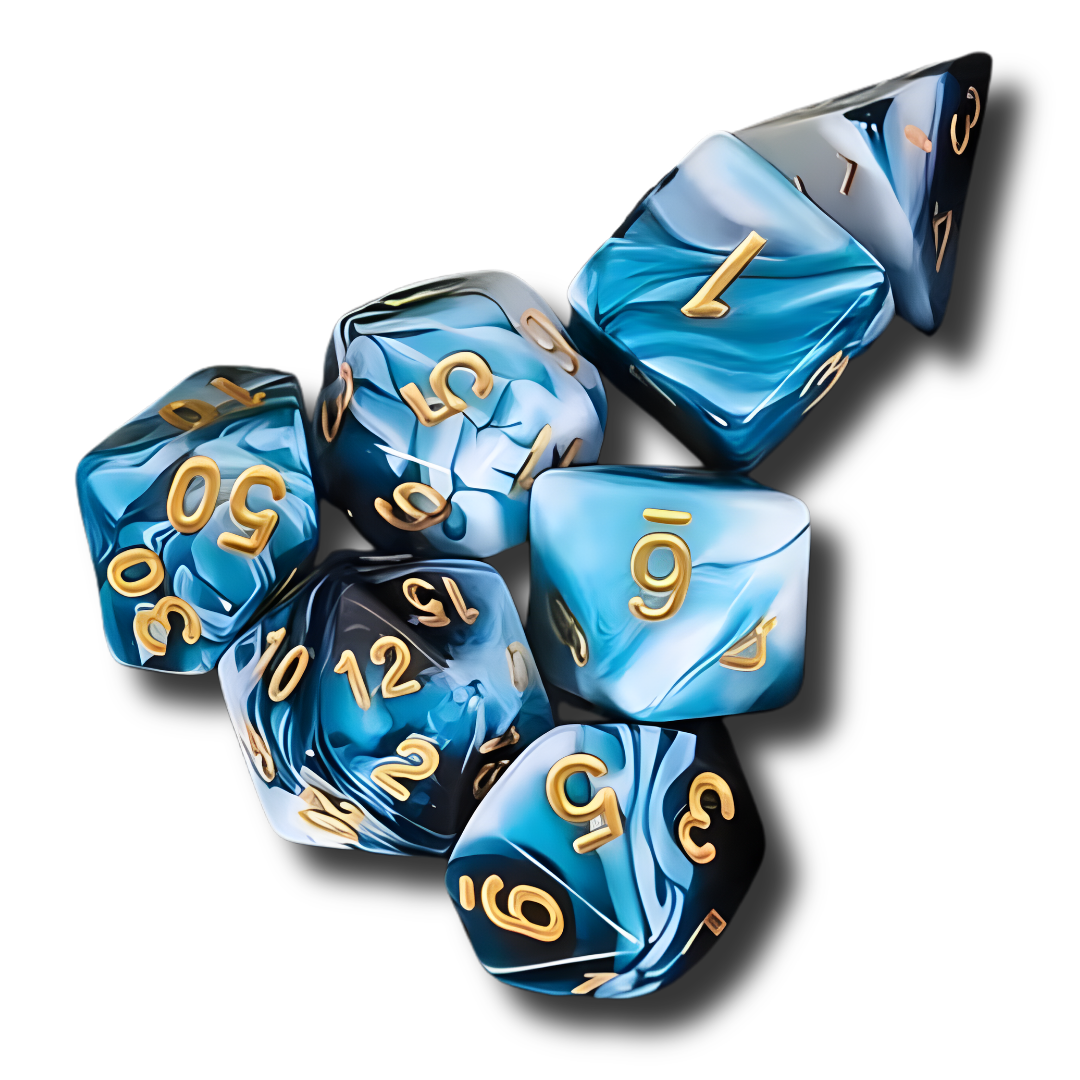 Dice set "Deep Waters"
