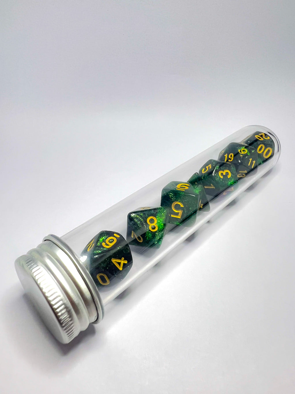 Dice set "Polished Emerald"