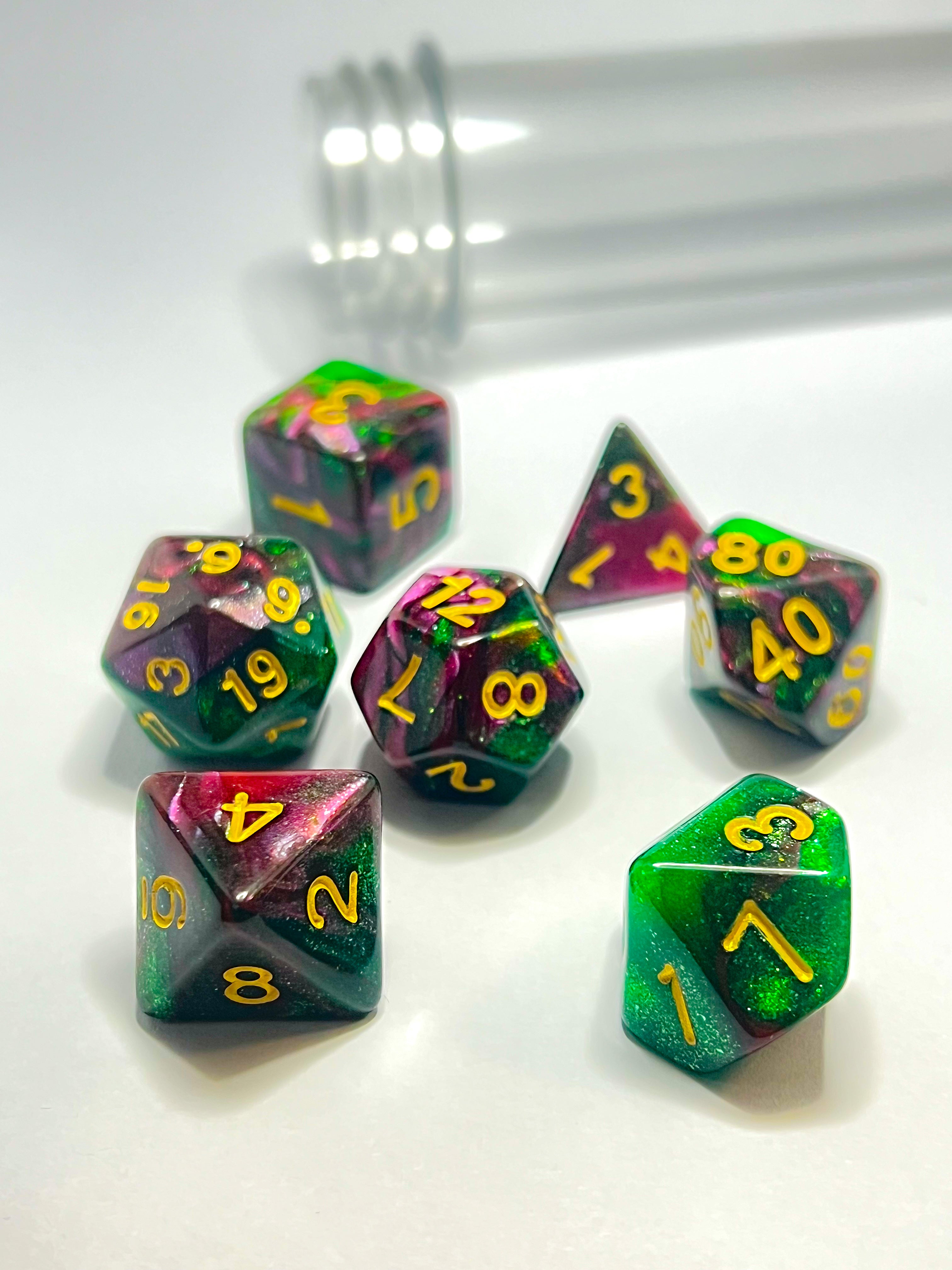 Dice set "Venomkiss"