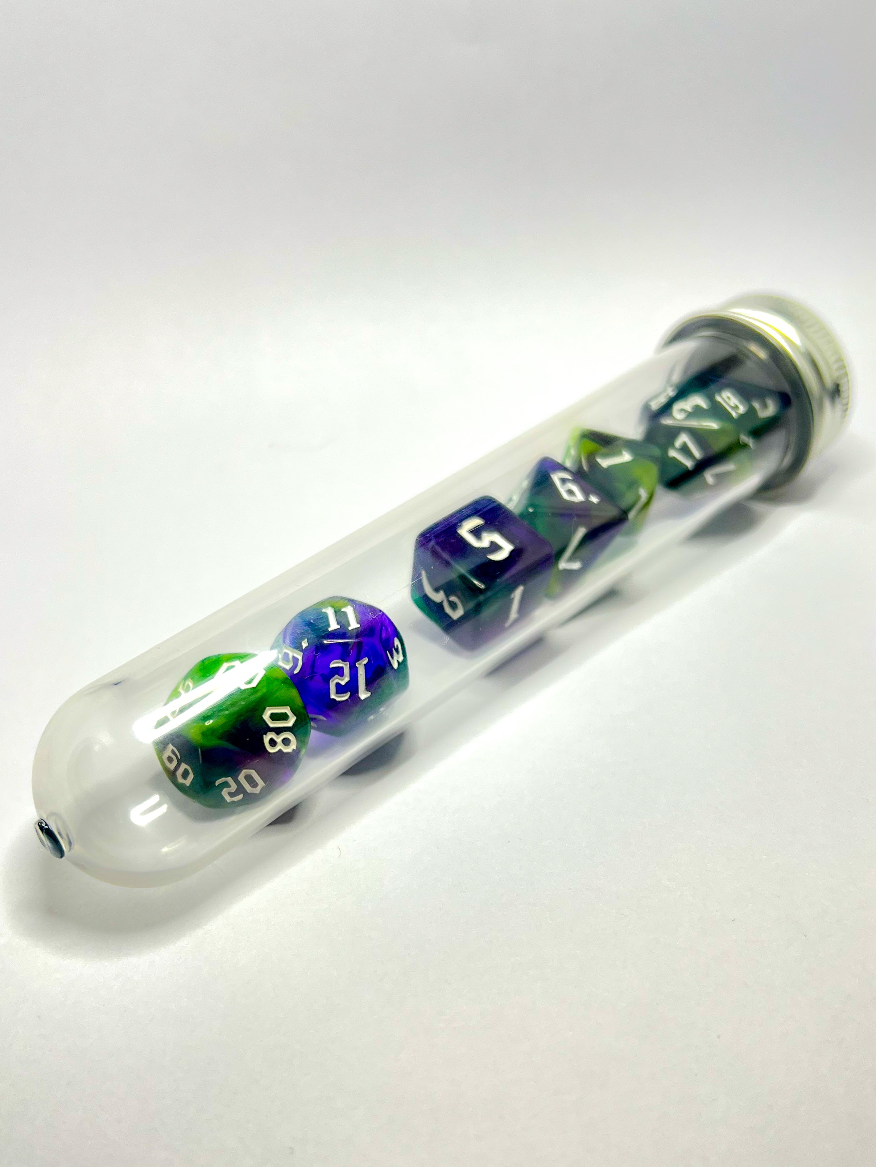 Dice set "Verdant Hex"