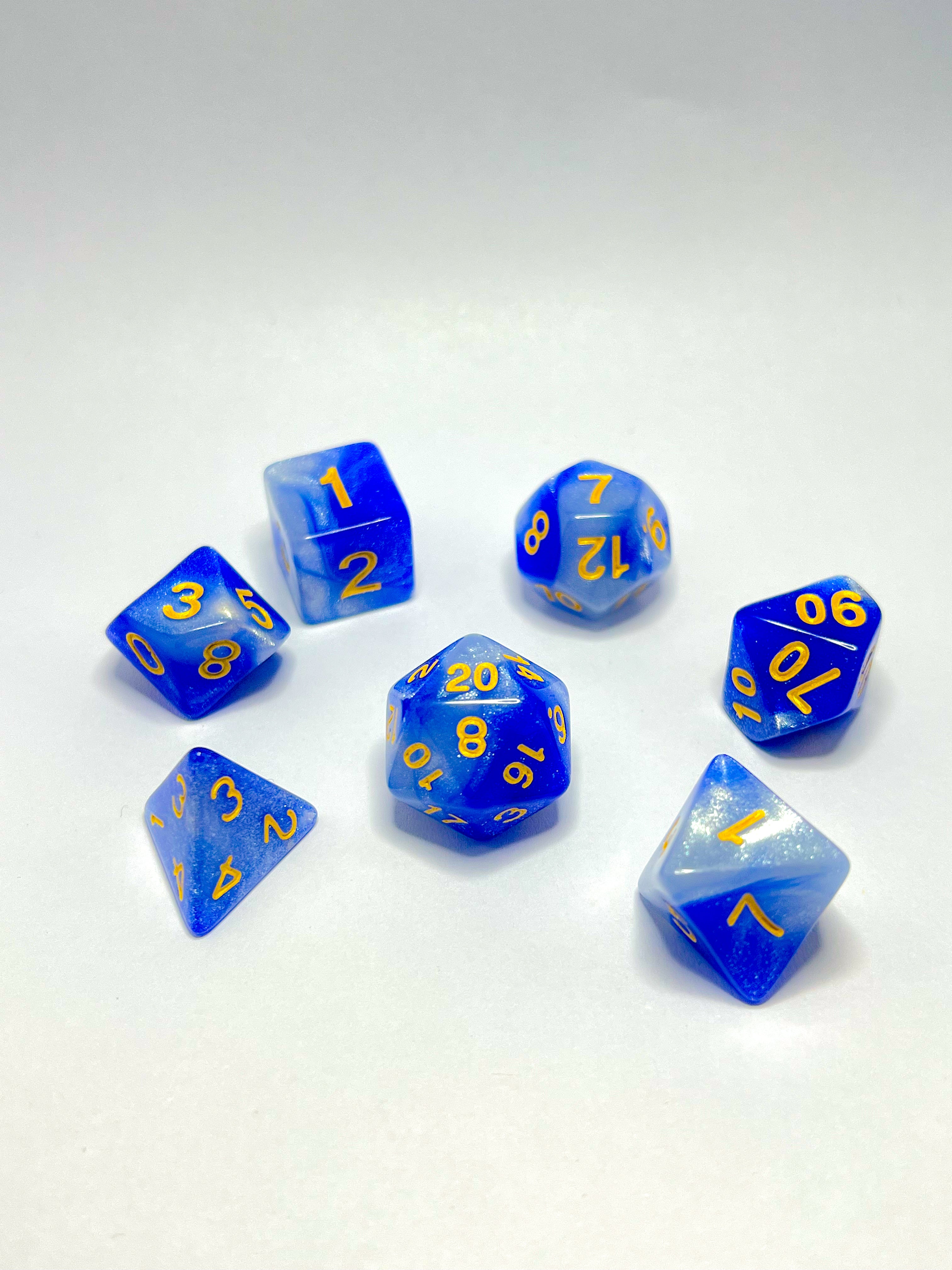 Dice set "Oathbound Azure"
