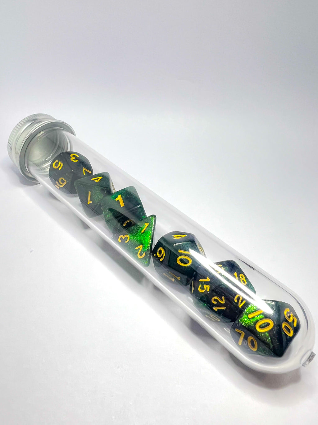 Dice set "Polished Emerald"