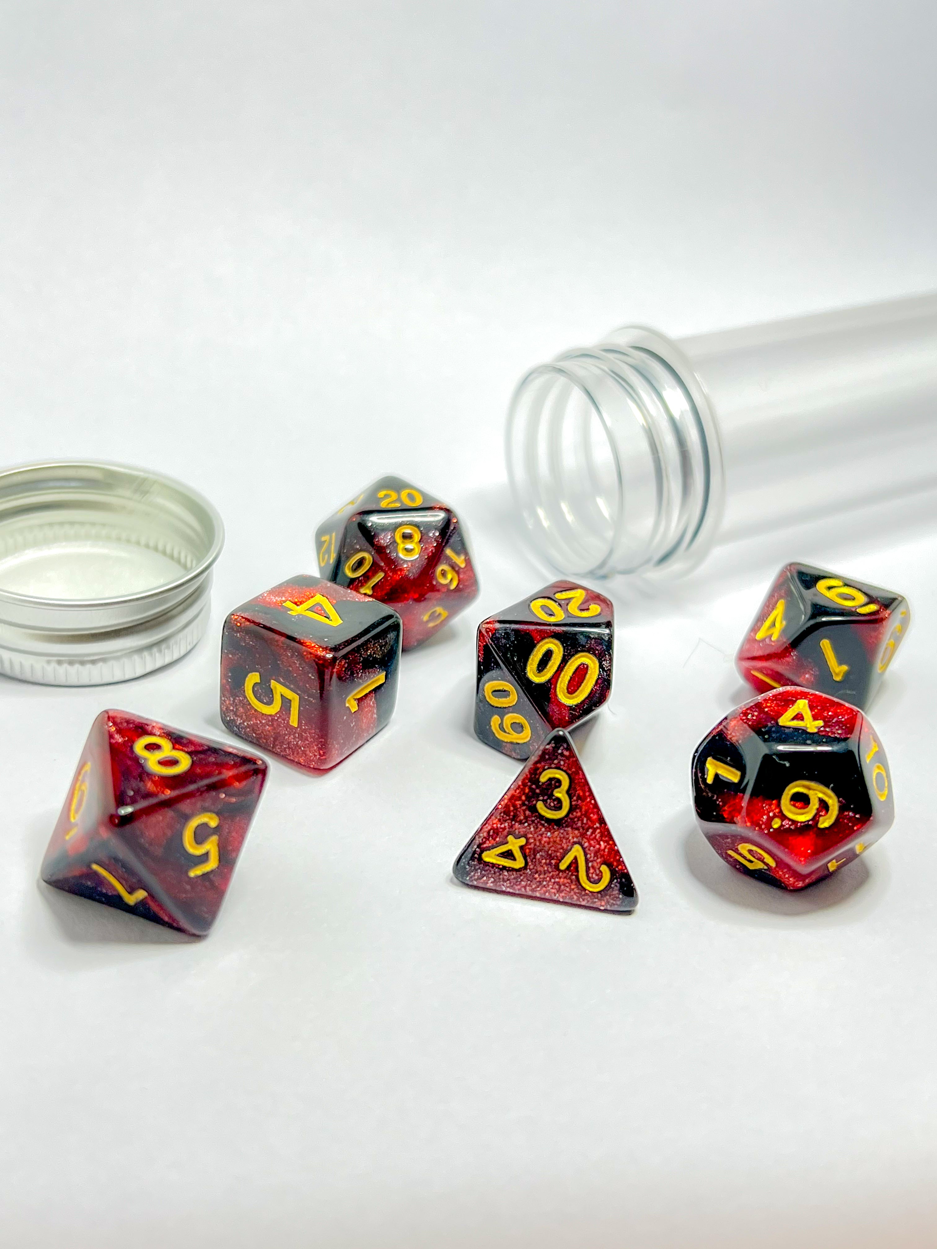 Dice set "Hellish Flames"