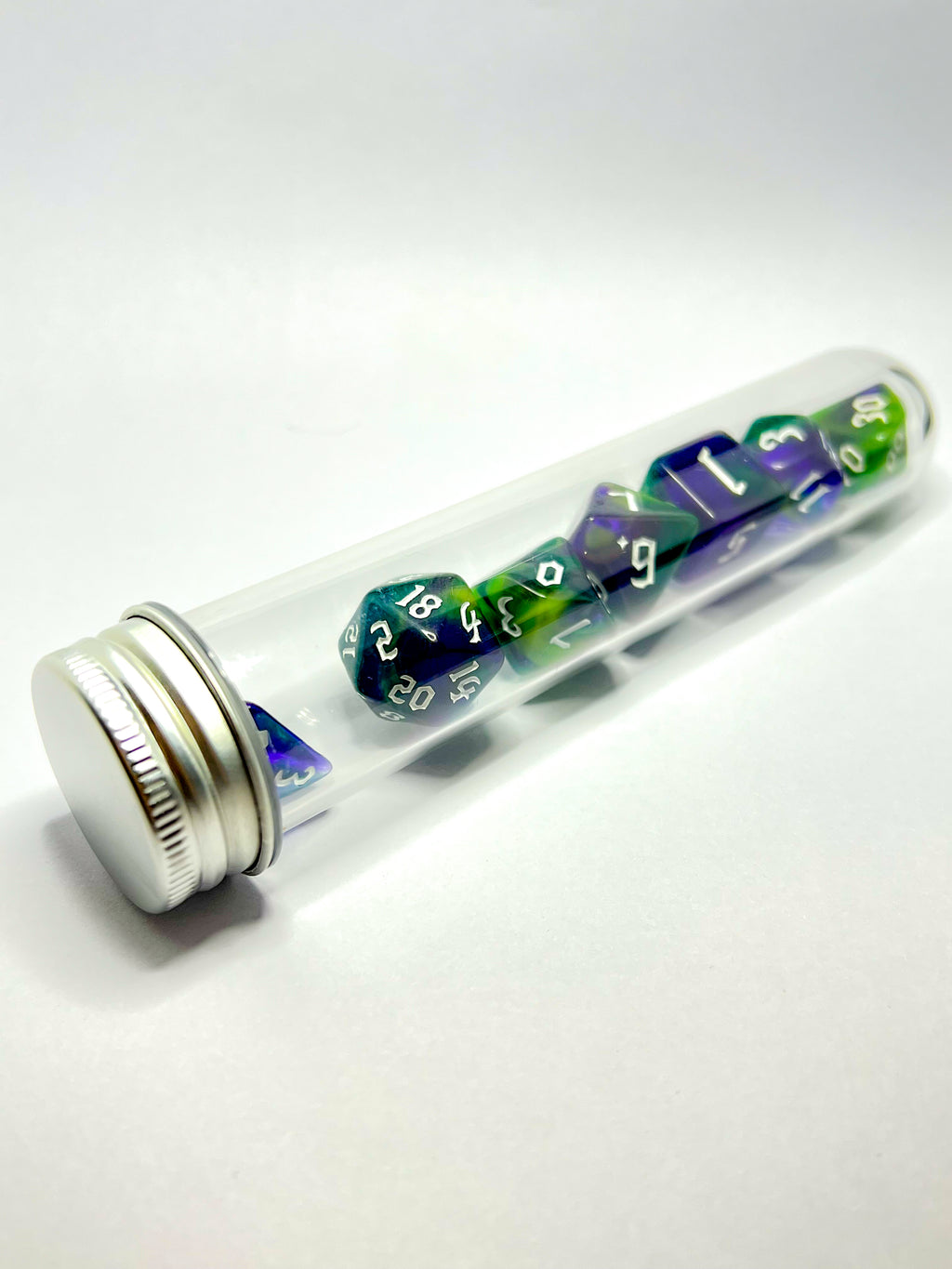 Dice set "Verdant Hex"