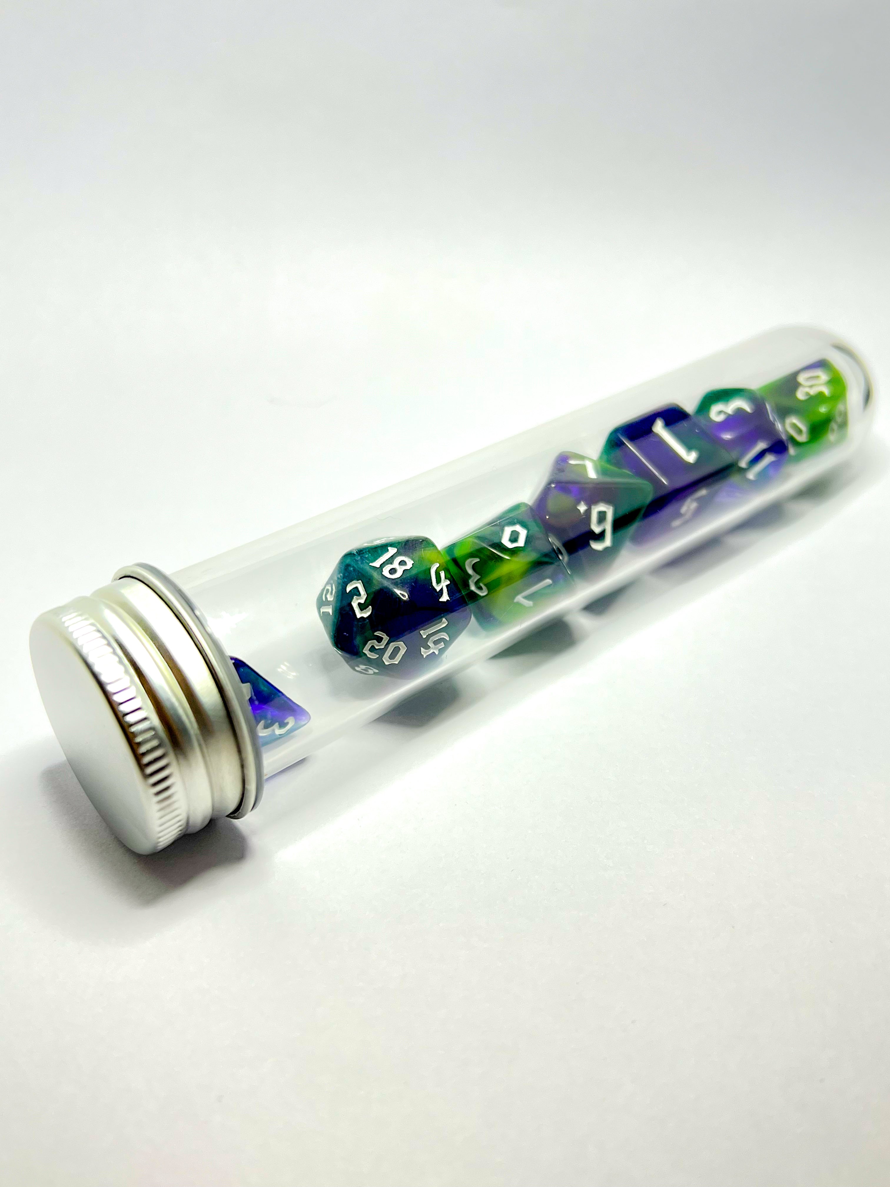 Dice set "Verdant Hex"