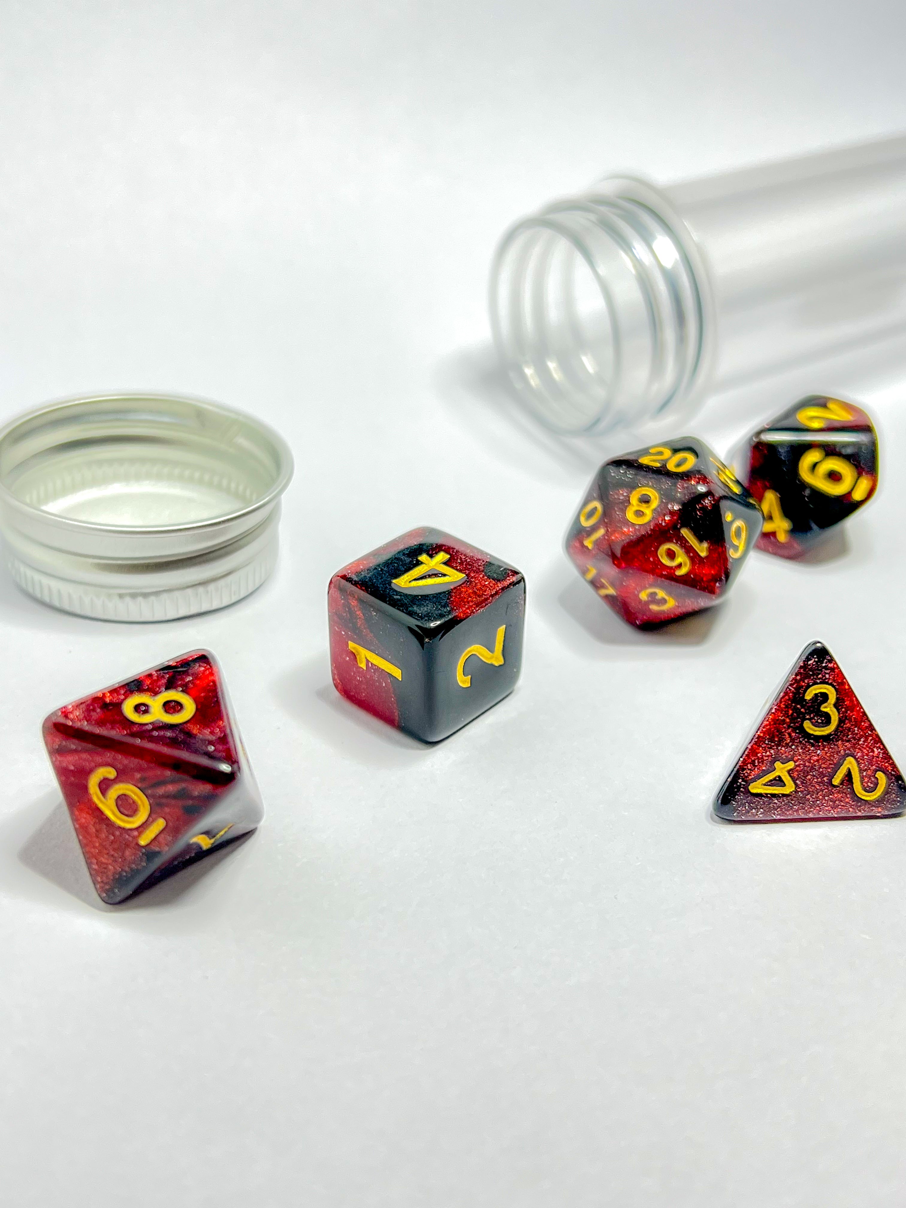 Dice set "Hellish Flames"